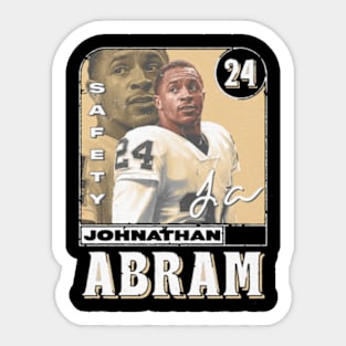 Johnathan Abram New Orleans Card Sticker